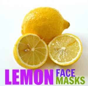 Lemon face mask for acne, blemishes, and oily skin
